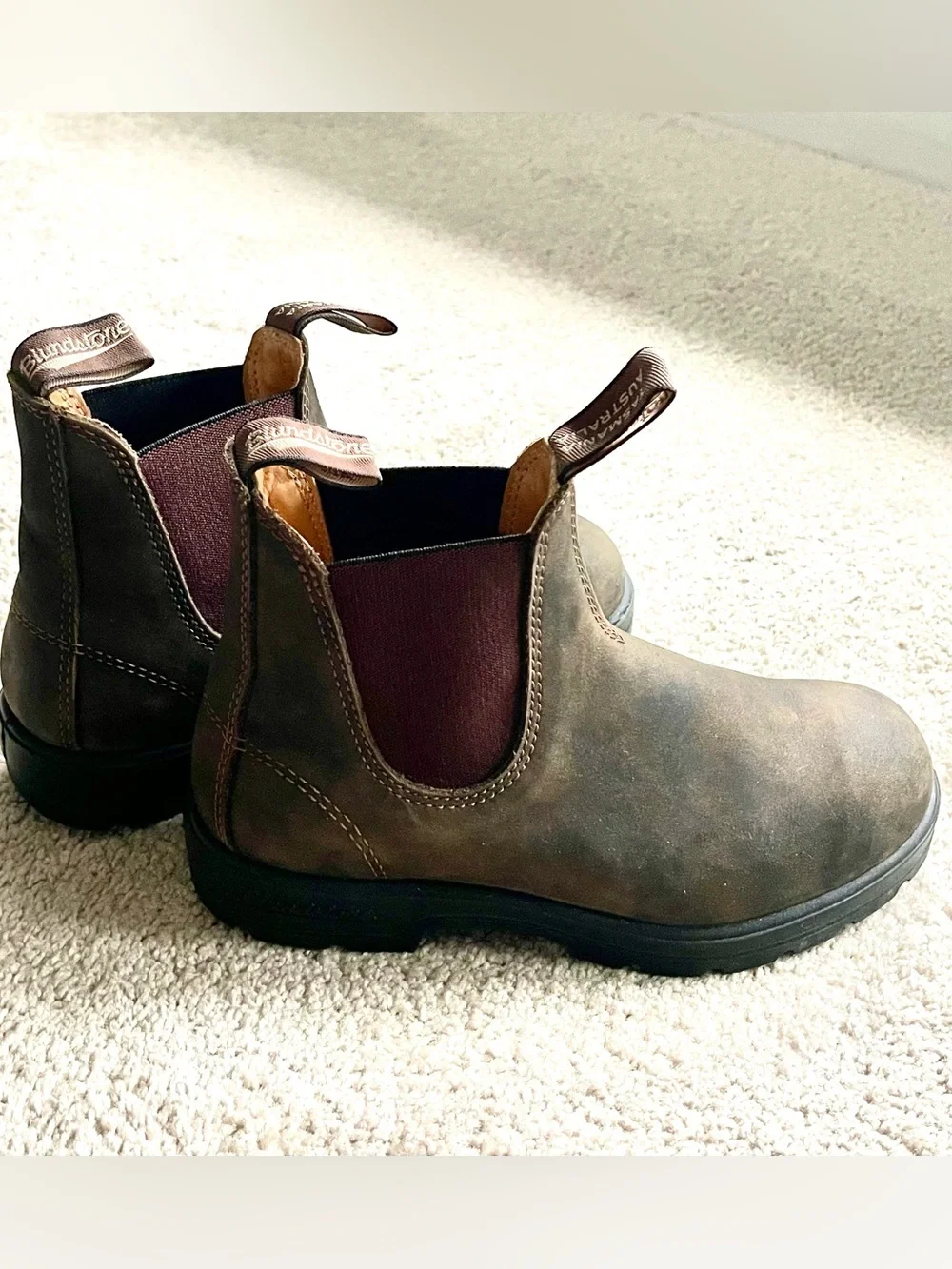 Blundstone Brown Leather Chelsea Ankle Boots